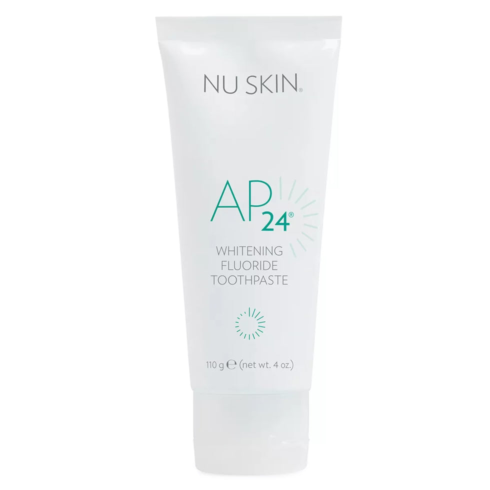 AP 24 Whitening Fluoride Toothpaste tube, vanilla mint, Nu Skin